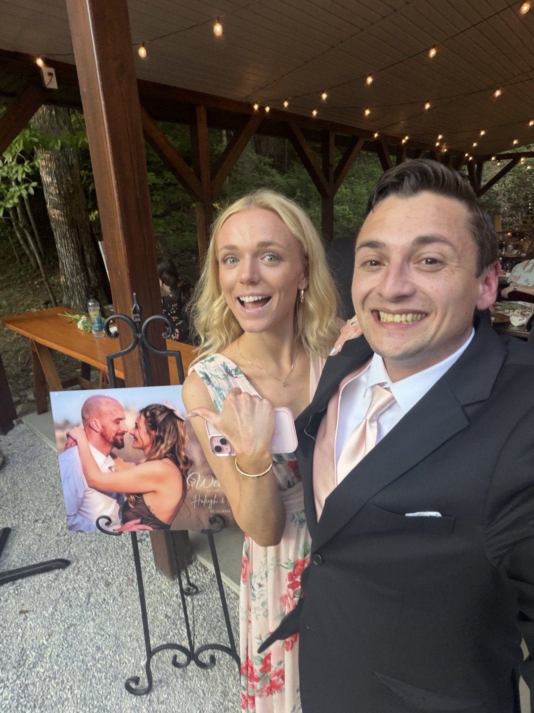A personal photo of Alex at an outdoor celebration