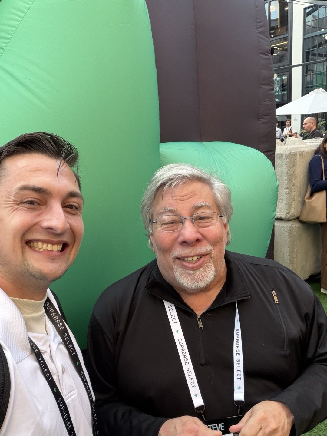 Alex’s photo from meeting Steve Wozniak